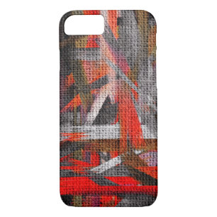 Abstrakte Farbfarbe Pinsel Rustikaler Schoß #11 iPhone 8/7 Hülle