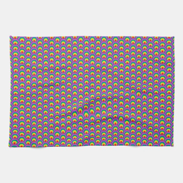 Abstrakte Farbformen Geschirrtuch (Horizontal)