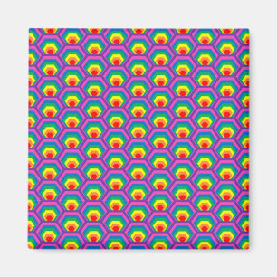 Abstrakte Farbformen Magnet