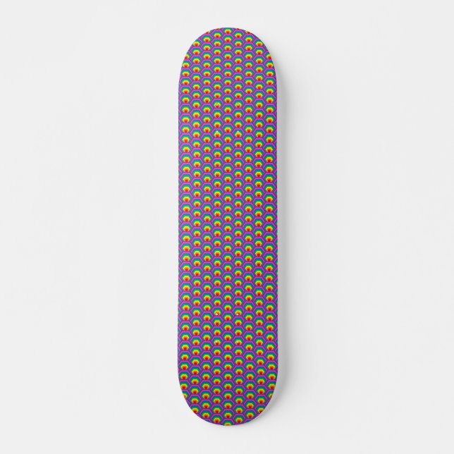 Abstrakte Farbformen Skateboard (Vorne)