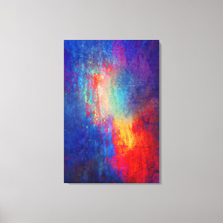 Abstrakte, farbgearbeitete Canvas-Leinwand 004 Leinwanddruck