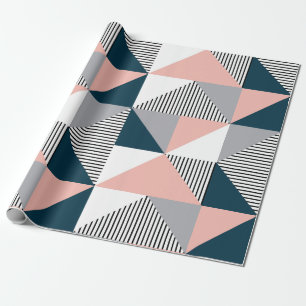 Abstrakte Farbgeometrie Geschenkpapier