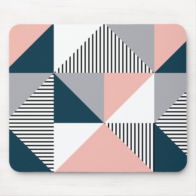 Abstrakte Farbgeometrie Mousepad (Vorne)