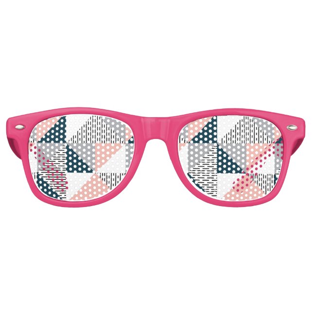 Abstrakte Farbgeometrie Partybrille (Vorderseite)