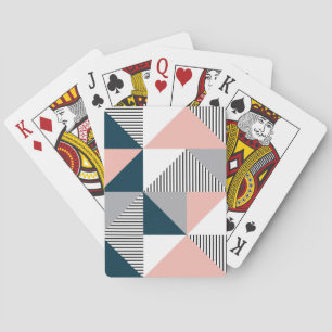 Abstrakte Farbgeometrie Spielkarten