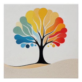 Abstrakte Farbgestaltung Poster