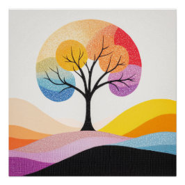 Abstrakte Farbgestaltung Poster