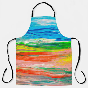 Abstrakte farbige Aquarellbilder Schürze