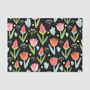 Abstrakte farbige Blume Seidenpapier