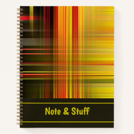 Abstrakte farbige Linien Notebook Notizbuch