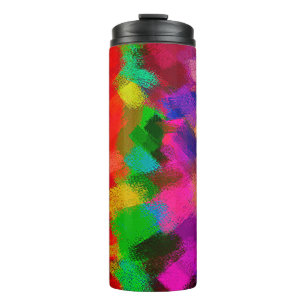 Abstrakte Farbige Malerei #3 Thermosbecher
