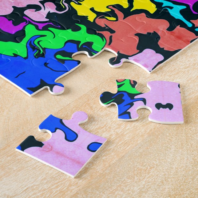 Abstrakte Farbige Twirbel / Spiegel / Greenleaf / (Seite)