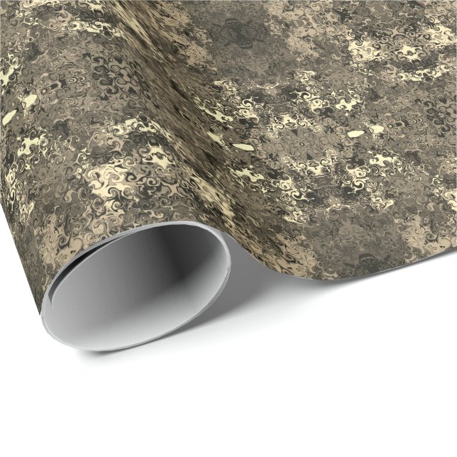 Abstrakte Farbige Twirler / Spiegel / Sepia / Geschenkpapier (Rolleneckpunkt)