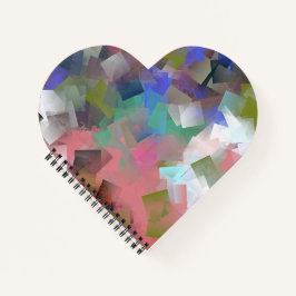 Abstrakte Farbkuben Notizbuch