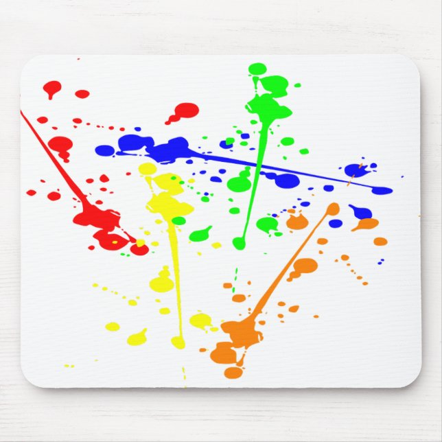 Abstrakte Farbkunst Paint splash Mousepad (Vorne)
