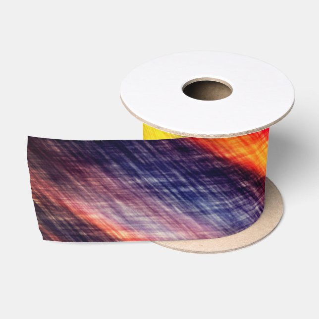 Abstrakte Farbleiste für Sonnenuntergänge Satinband (Spule)