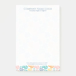 Abstrakte Farbmuster der Blume Post-it Klebezettel