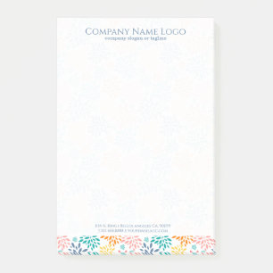 Abstrakte Farbmuster der Blume Post-it Klebezettel