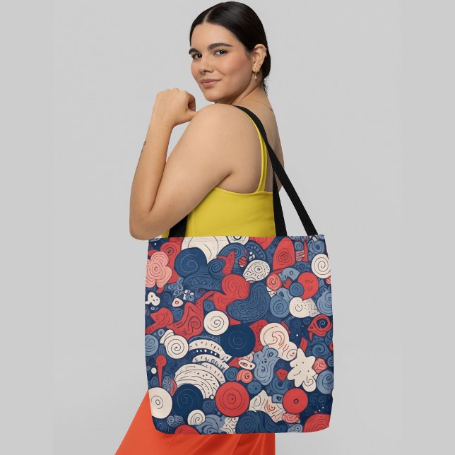 Abstrakte Farbmuster mit wirbelnden Formen Tasche (Von Creator hochgeladen)
