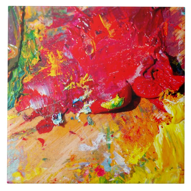 Abstrakte Farbpalette Fliese (Vorderseite)