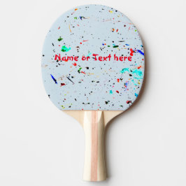 Abstrakte Farbpalette Tischtennis Schläger