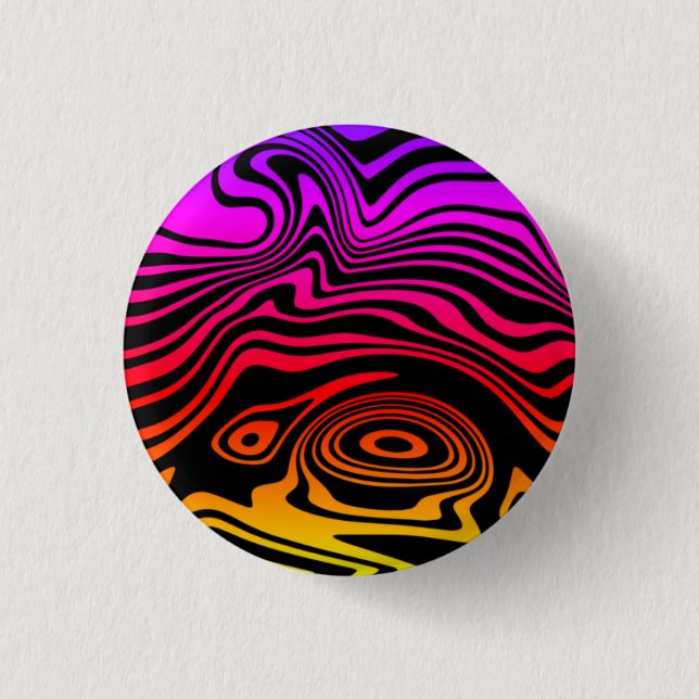 Abstrakte Farbrauscharbe Button (Vorderseite)