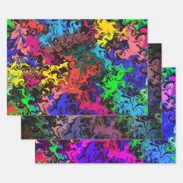 Abstrakte Farbschärfe / Filter / Geschenkpapier Set