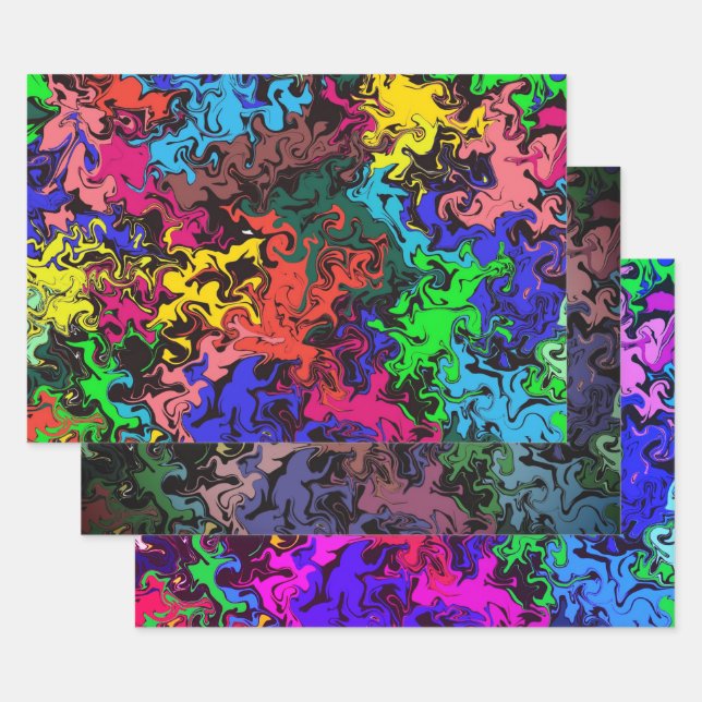 Abstrakte Farbschärfe / Filter / Geschenkpapier Set (Set)