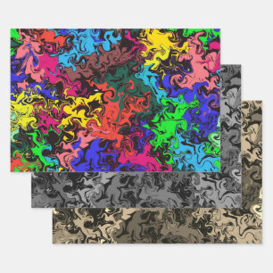 Abstrakte Farbschärfe / Filter / Geschenkpapier Set