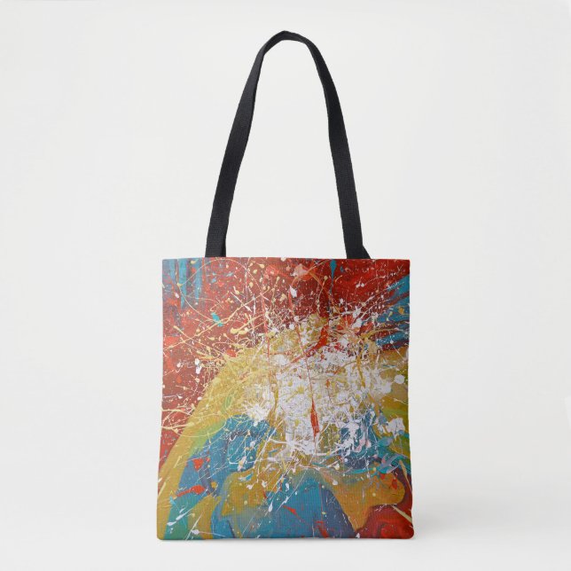 abstrakte Farbspritze Tasche (Vorderseite)