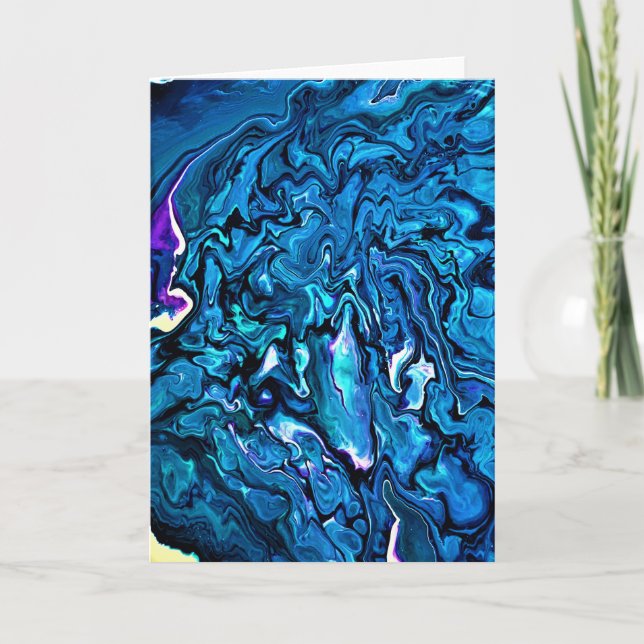 Abstrakte Farbstudie 124, Karte (Vorderseite)