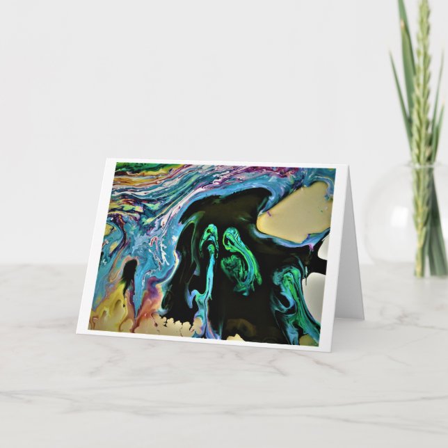 Abstrakte Farbstudie 166, Karte (Vorderseite)