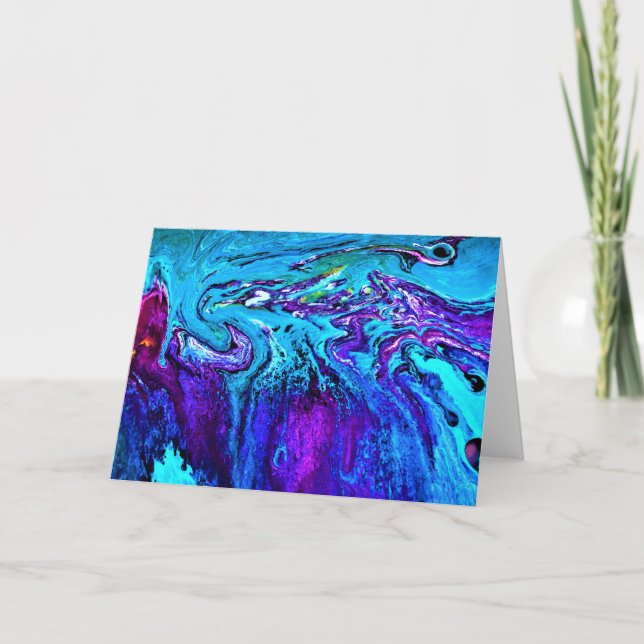 Abstrakte Farbstudie 17, Karte (Vorderseite)