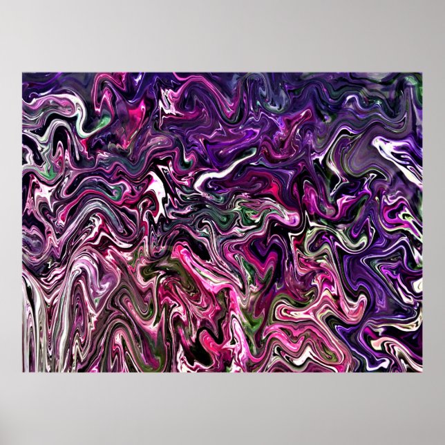 Abstrakte Farbstudie 191 Poster (Vorne)