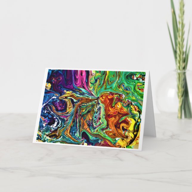 Abstrakte Farbstudie 1, Karte (Vorderseite)