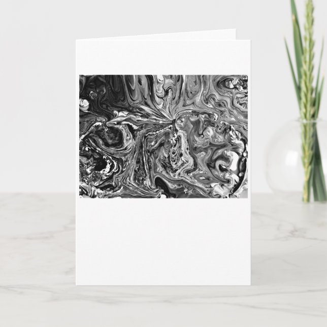 Abstrakte Farbstudie 1 / Noir, Karte (Vorderseite)