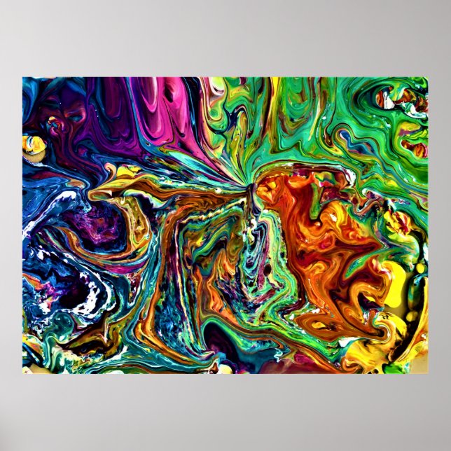 Abstrakte Farbstudie 1, Poster (Vorne)