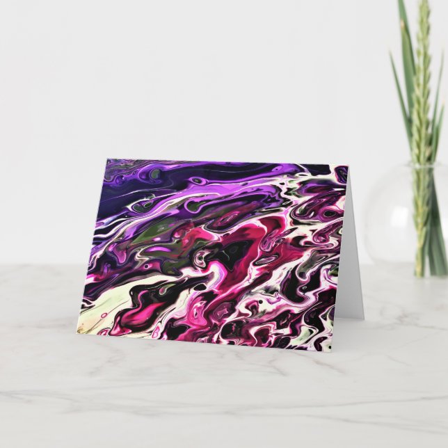 Abstrakte Farbstudie 200, Karte (Vorderseite)