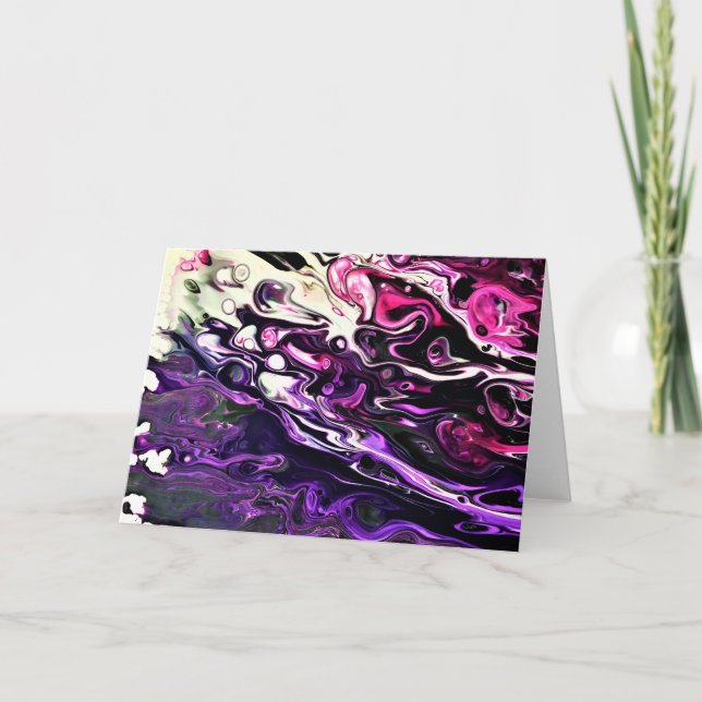 Abstrakte Farbstudie 204, Karte (Vorderseite)