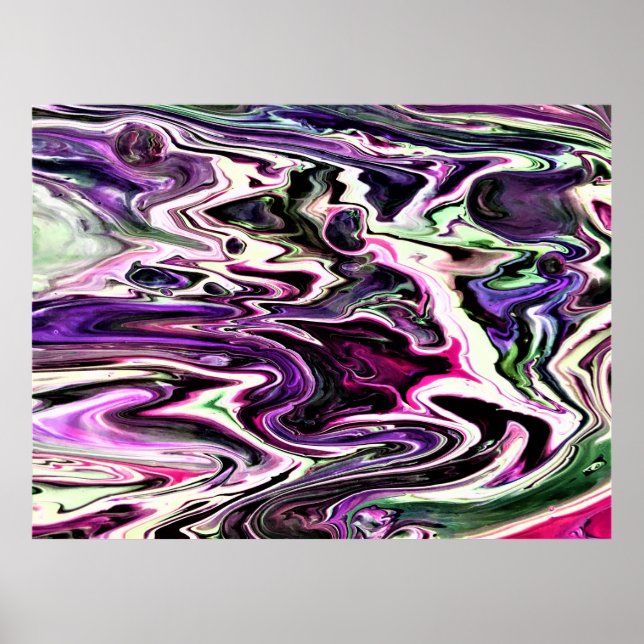 Abstrakte Farbstudie 207, Poster (Vorne)