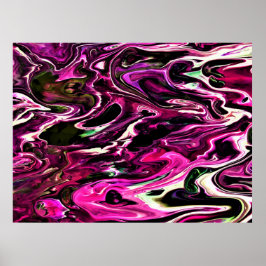 Abstrakte Farbstudie 208, Poster