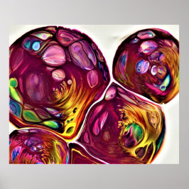 Abstrakte Farbstudie 219, Poster