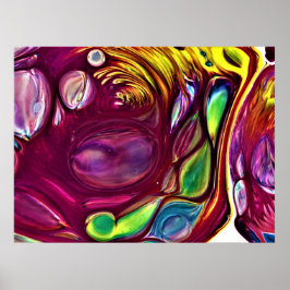 Abstrakte Farbstudie 220, Poster