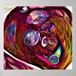 Abstrakte Farbstudie 221, Poster