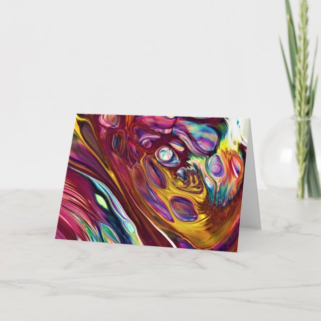 Abstrakte Farbstudie 225, Karte (Vorderseite)