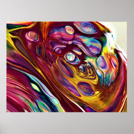 Abstrakte Farbstudie 225, Poster