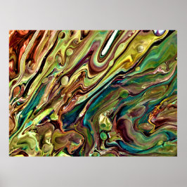 Abstrakte Farbstudie 238, Poster