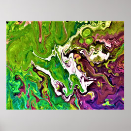 Abstrakte Farbstudie 245, Poster