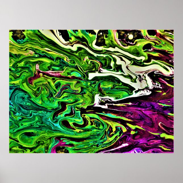 Abstrakte Farbstudie 257, Poster (Vorne)