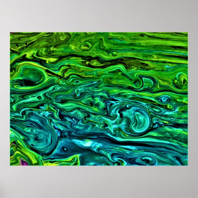 Abstrakte Farbstudie 258, Poster (Vorne)